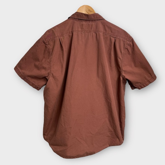 Filson Short Sleeve Field Shirt Red Clay Cotton Men’s Large - Picture 3 of 6
